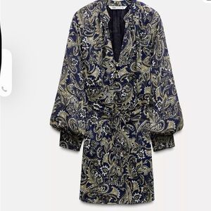Zara Paisley Print Dress